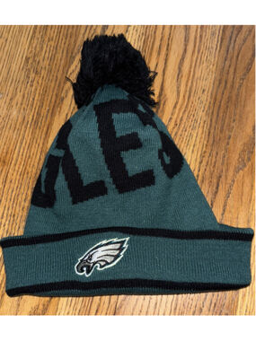 Philadelphia Eagles Ski Knit Hat With Pom Youth OSFM